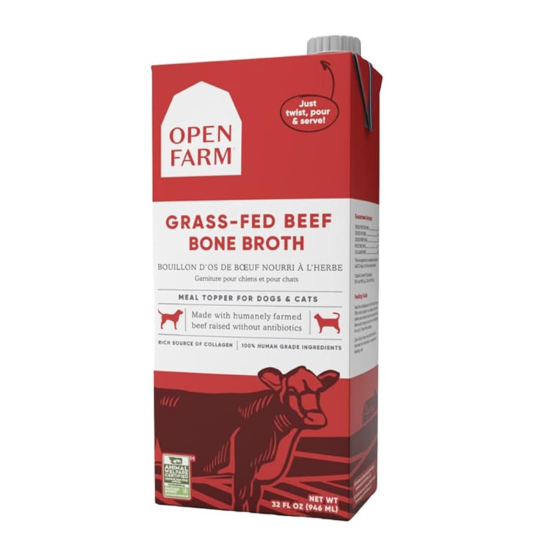 Caldo de Ossos para Gatos com Carne Bovina de Pasto Open Farm – 11,52 L
