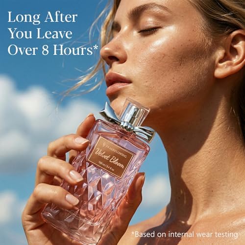 Perfume for Women, Alcohol-Free Long Lasting Floral Fragrance, Light & Soft Scent with Rose, Jasmine & Peony, Peach, Patchouli & Musk Base, 100ml / 3.4 fl oz, Gift for Women & Moms (Velvet Bloom) - 2
