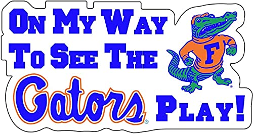 Dixie Dawgs Florida “On My Way to See The Gators Play” 16 inch Auto Magnet