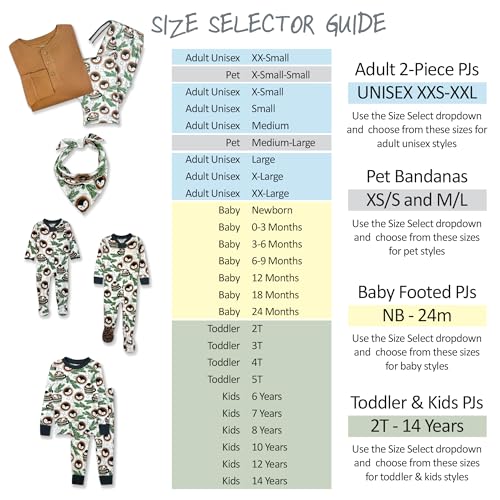 Image of Butterblu Family Jammies Matching Holiday Christmas Pajama Sets | GOTS Certified Organic Cotton for Baby, Toddler, Kids, Adults, and Pets, with Pockets, Perfect for Family Photos