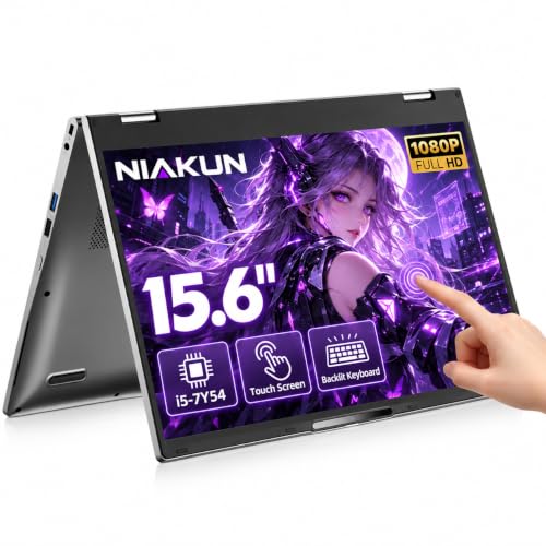 Portátil Convertible 2 en 1 de 15,6" i5-7Y54, 16 GB RAM y SSD de 512 GB