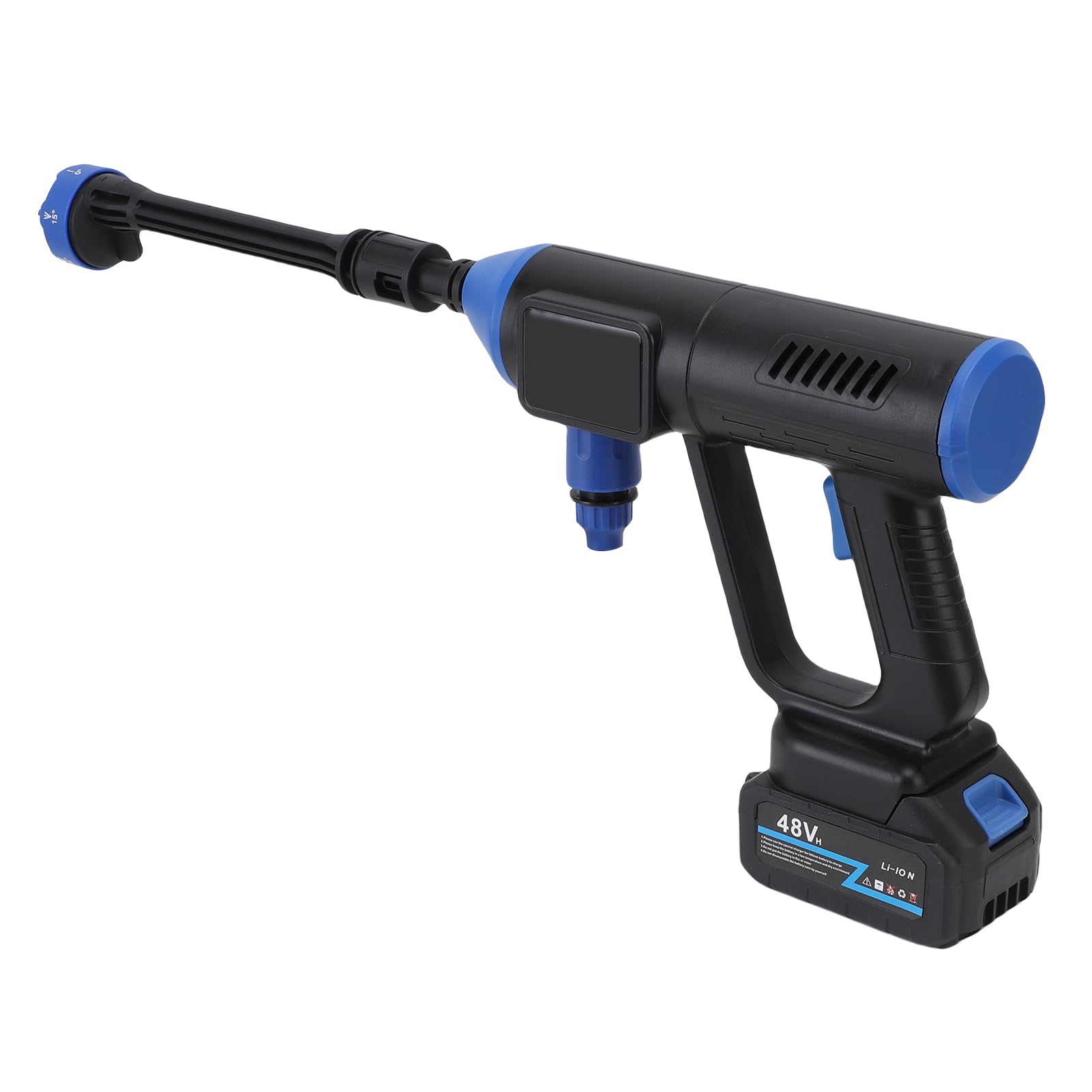Nettoyeur haute pression sans fil portable 280W avec buse 6-en-1 et 2 batteries