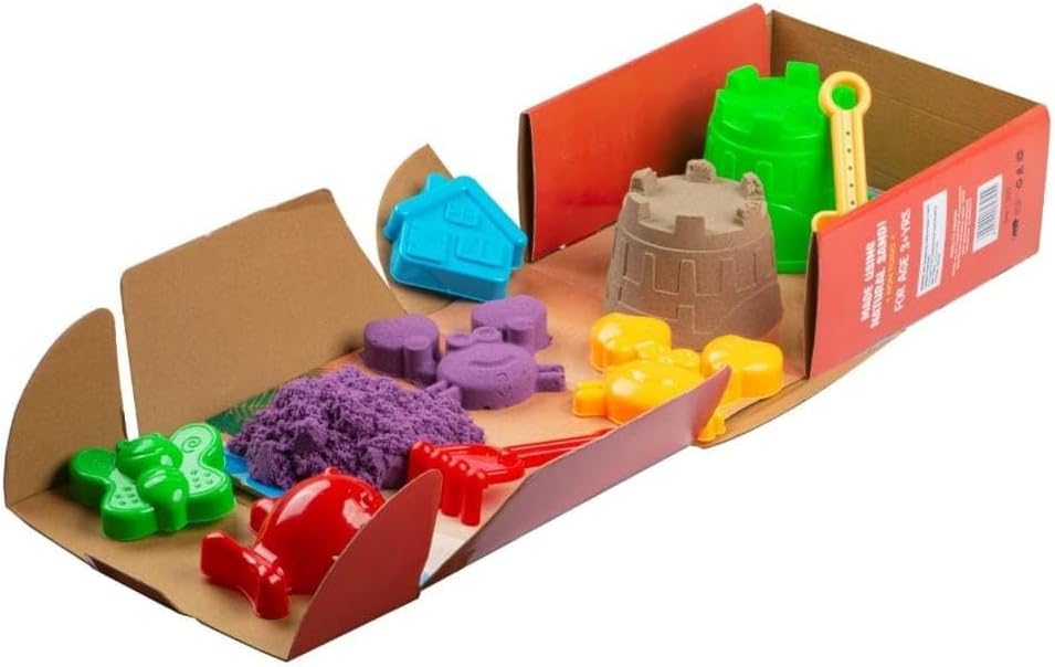 Bluebell Beach Toys Set For Kids, Indian Made Mold Castle Toys Comfort Material Sandpit Tool Kit, Beach Art Development Learning Toys (Red Box)