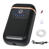CANVUNTHY Silent Air Pump for Aquarium Fish Tank Aerator 5-20 Gallon Lithium Battery USB Charging wi
