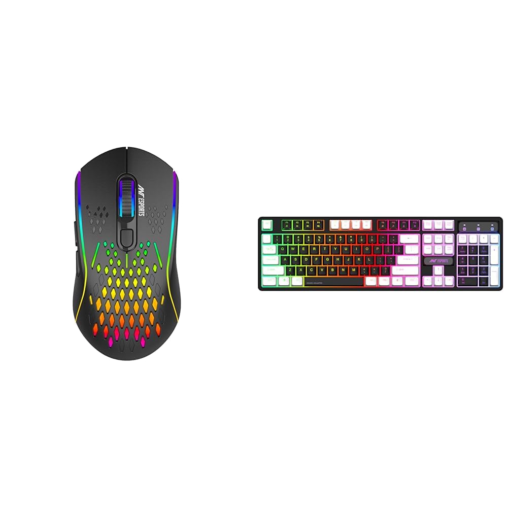 Ant Esports GM700 Lightweight Wireless RGB Gaming Mouse, Rechargeable Mouse with Honeycomb Shell, 11-picture-18