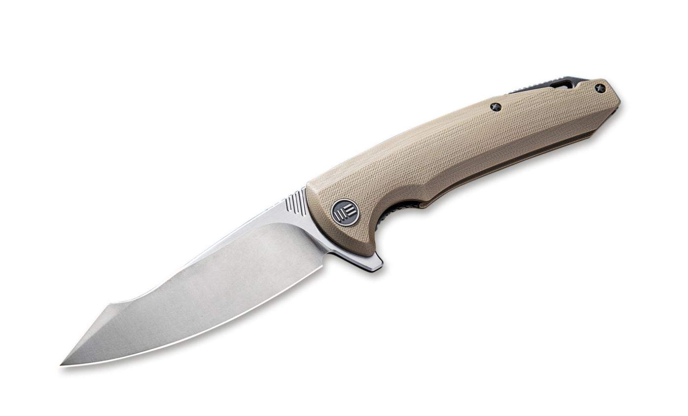 WE Knife Unisex – nóż kieszonkowy dla dorosłych 617F, khaki, 22.1