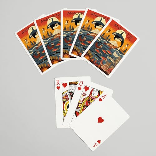Lantern Press Naipes Poker 52 Cartas Geométrico Adultos miniatura 7