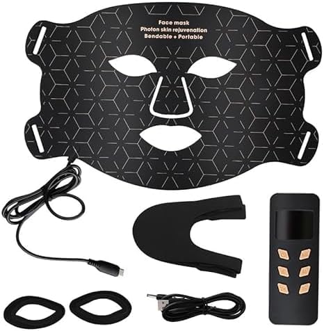 Veonskin LED Face Mask Pro   7-Color Light Therapy for Skincareblack