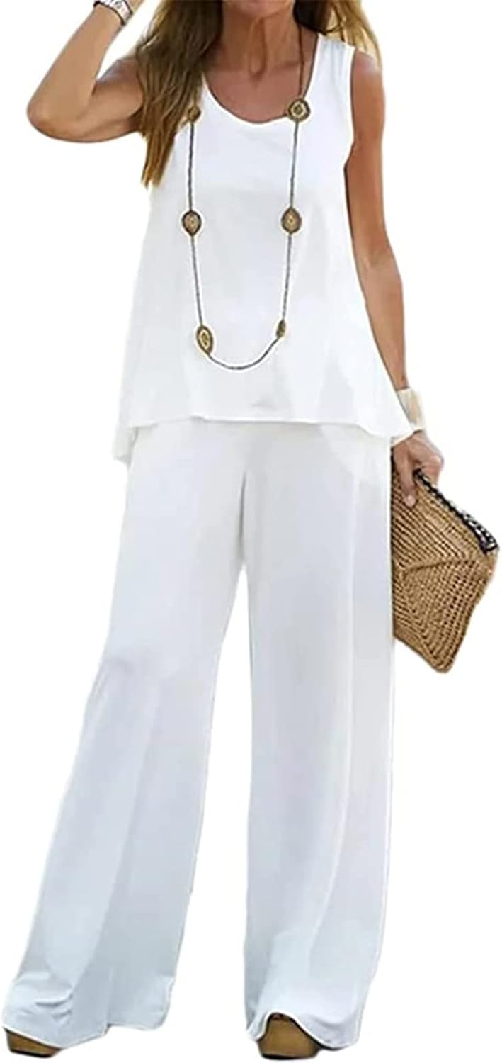 Women's Trouser Suits Elegant Long-sleeved Business Suit Set Trouser Suit Blazer Trousers 2-piece Suit Plain Two-piece Slimfit Streetwear Two-piece (Color : White, Size : Small)