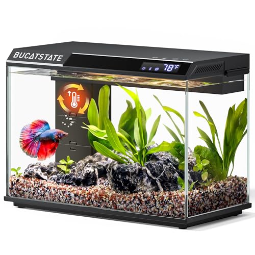 Aquarium intelligent avec chauffage BUCATSTATE évite l'eau trouble des Betta - 2