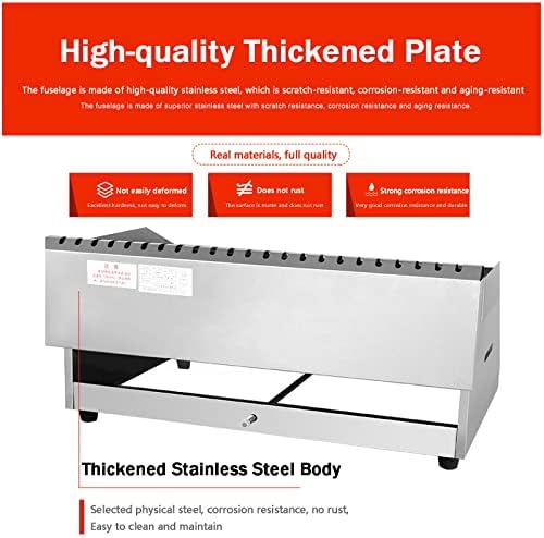 Heavy Duty Commercial Gas Griddle | Stainless Steel Flat Top Grill for Restaurant Catering & Outdoor Cooking - Ideal for BBQs, Parties & Food Trucks