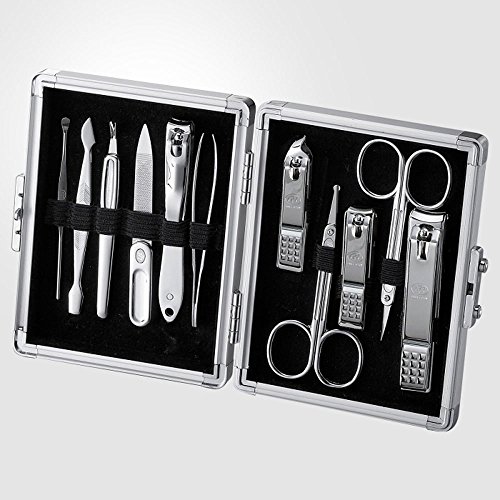Kit de toilette Three Seven en inox avec pinces de précision durable