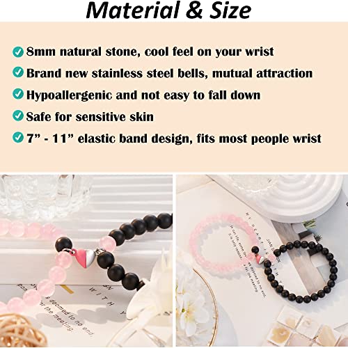 Kingsin Valentines Day Gifts For Him Boyfriend Gifts Matching Couples Bracelets His Hers Long Distance Relationship Christmas Jewelry Gifts For Boyfriend Girlfriend Couples Women Men #TOP2