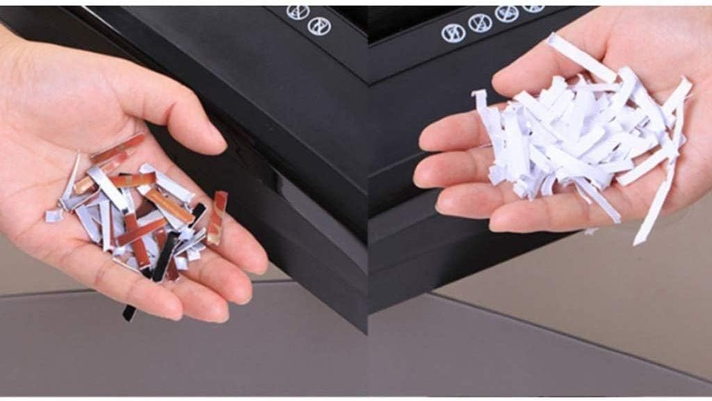 Mini Paper Shredder-Security 5-Sheet Micro-Cut Paper，CD and Credit Card， 5 Minutes Continuous Run Time Shredder