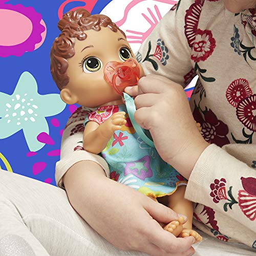Baby Alive E3688AX1 Baby Lil Sounds: Interactive Brown Hair Baby Doll thumb #2
