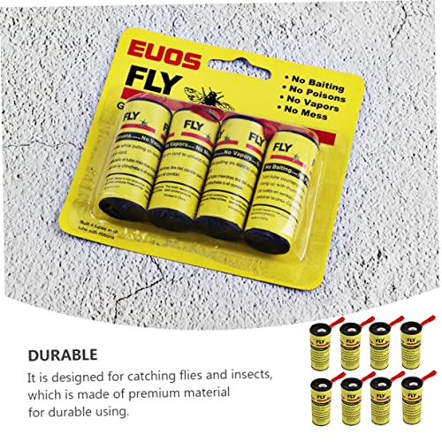 16 Rolos Papel Voador Moscas Pegando Papel Fita Mata-moscas Fitas Coletoras De Insetos Voadores Fita