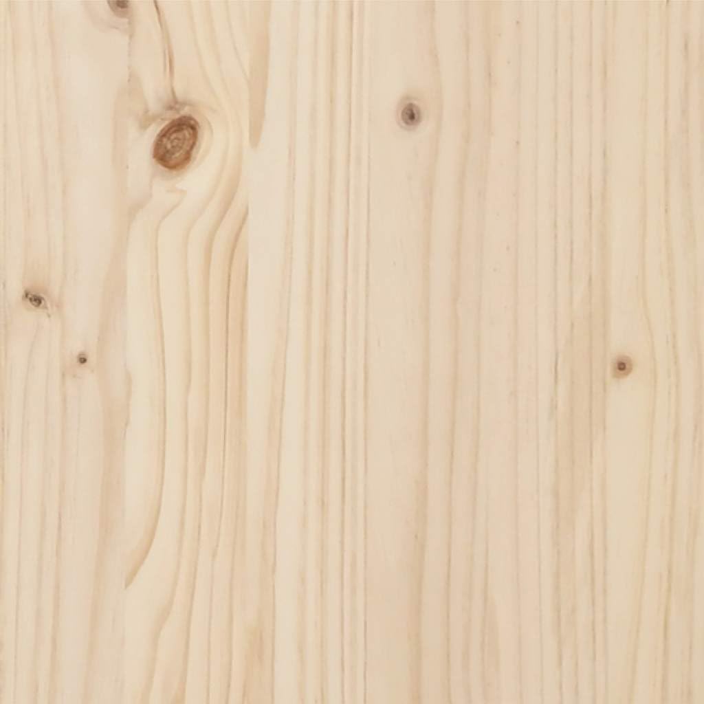 Lite sosnowe drewno Klasyczny zagłówek Standard 135x190 cm Brąz | Rama łóżka lite drewno sosnowe 135x190 cm podwójna z zagłówkiem solidna konstrukcja