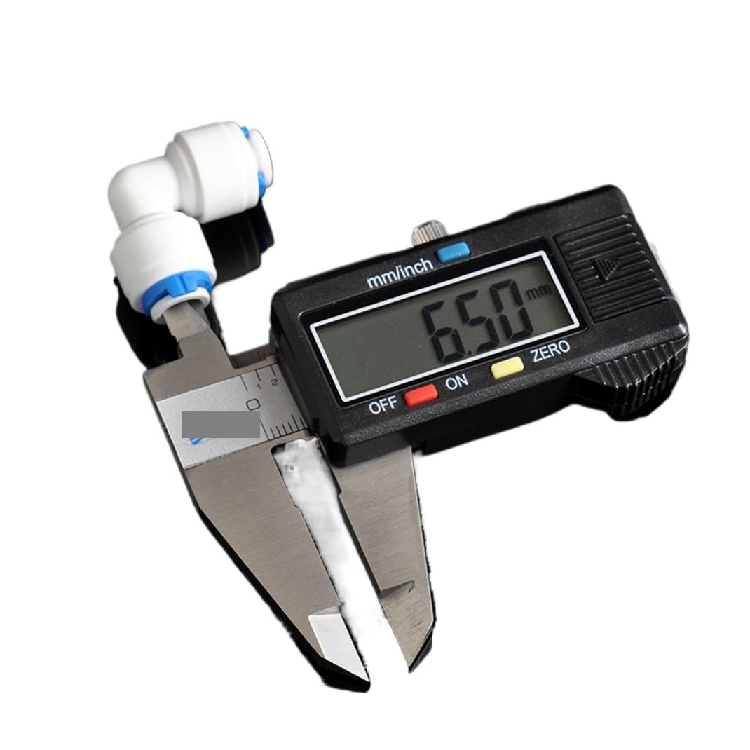 Connettore a gomito di giunzione per osmosi inversa dell'acqua ad osmosi inversa, diametro esterno 1/4", 5 pezzi