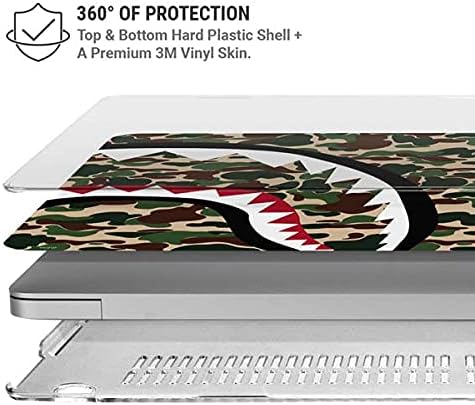 Skinit Case + Skin Compatible with MacBook Air 13in (2020) Originally Designed Shark Teeth Street Camo Design