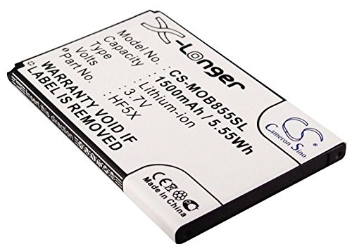 CS-MOB855SL Batterie 1500mAh Compatible avec [Motorola] Defy Mini, MB835, MB855, Photon 4G, XT320, pour [Sprint] Photon remplace HF5X, SNN5890A