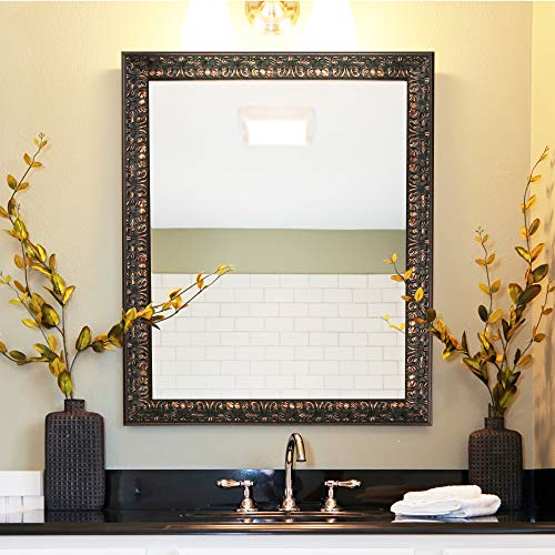Head West 8836 Wall Mirror, 28.5 X 34.5, Bronze #TOP3