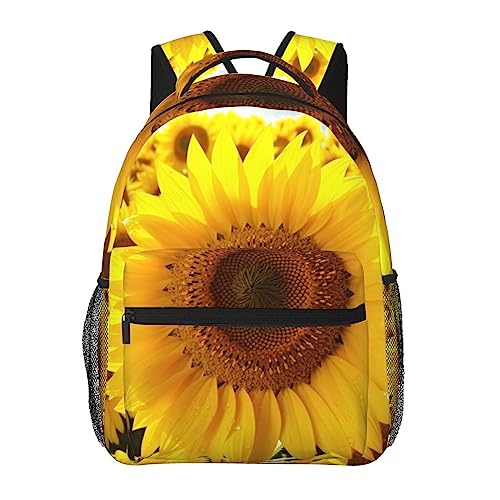 Sac à dos voyage tournesol noir ergonomique pour adulte