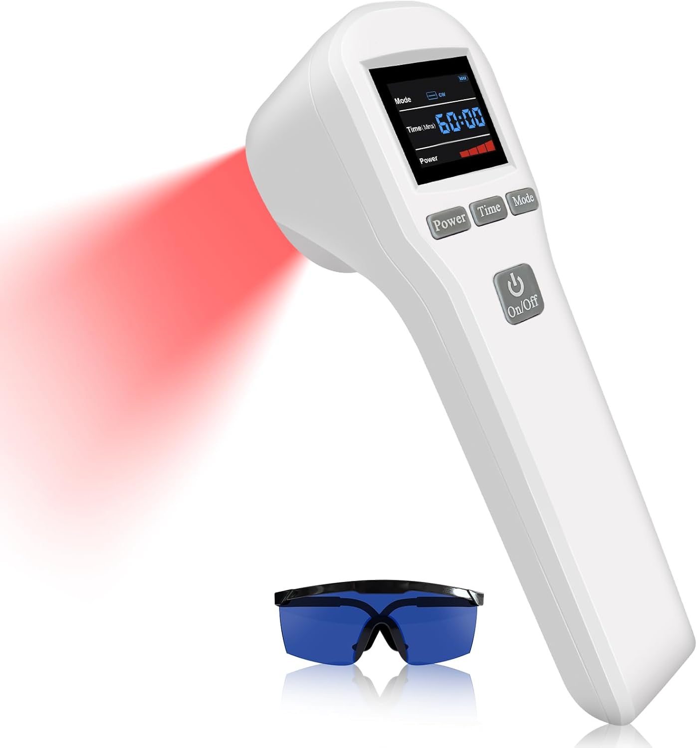 Red Light Therapy Device, 4×808nm 16×650nm, Near Infrared Light Therapy Wand for Pain Relief, Shoulder Muscle Relaxation, Cold Red Light Therapy Machine for Body Knee Waist Joint Pain at Home