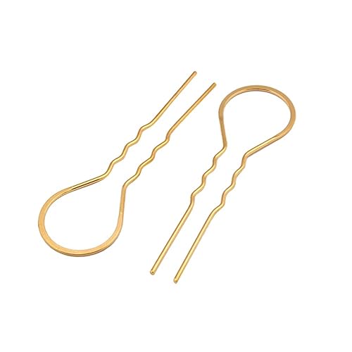 Miniatura 2 de 10 horquillas en forma de U con agarre de metal, pinzas para el cabello, pinzas para el cabello hacia arriba para mujeres y niñas (bronce antiguo)