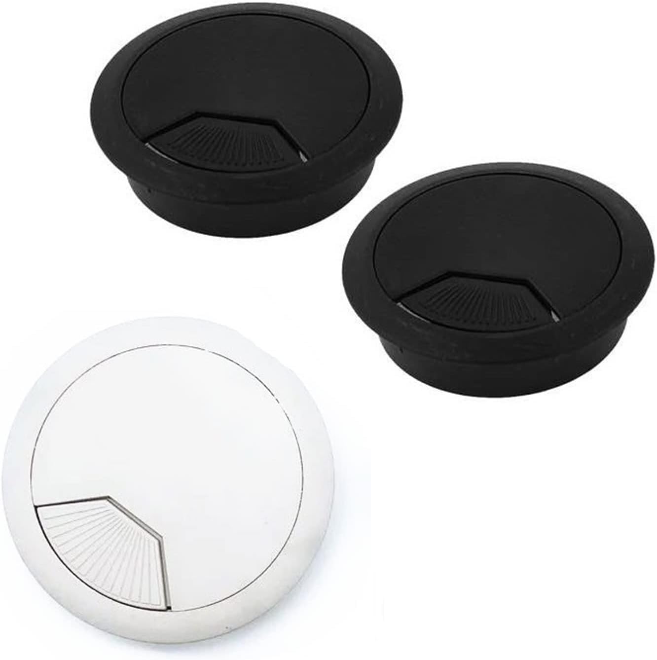 Desk Cable Grommets,10PCS,60mm,53mm,50mm,Cable Port Wire Hole Cover.