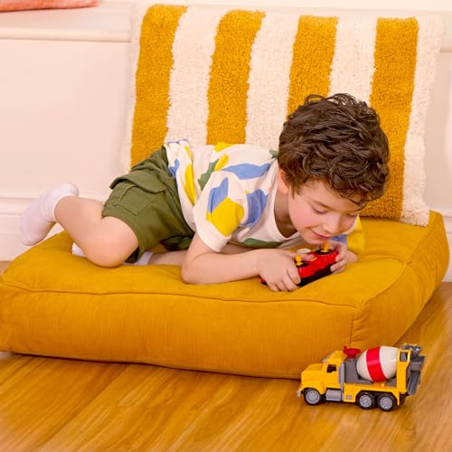 Driven by Battat – Toy Cement Mixer with Remote Control – Toy Construction Vehicle for Kids – Lights and Sounds – Movable Parts – Kids 3 Years + – R/C Micro Cement Truck