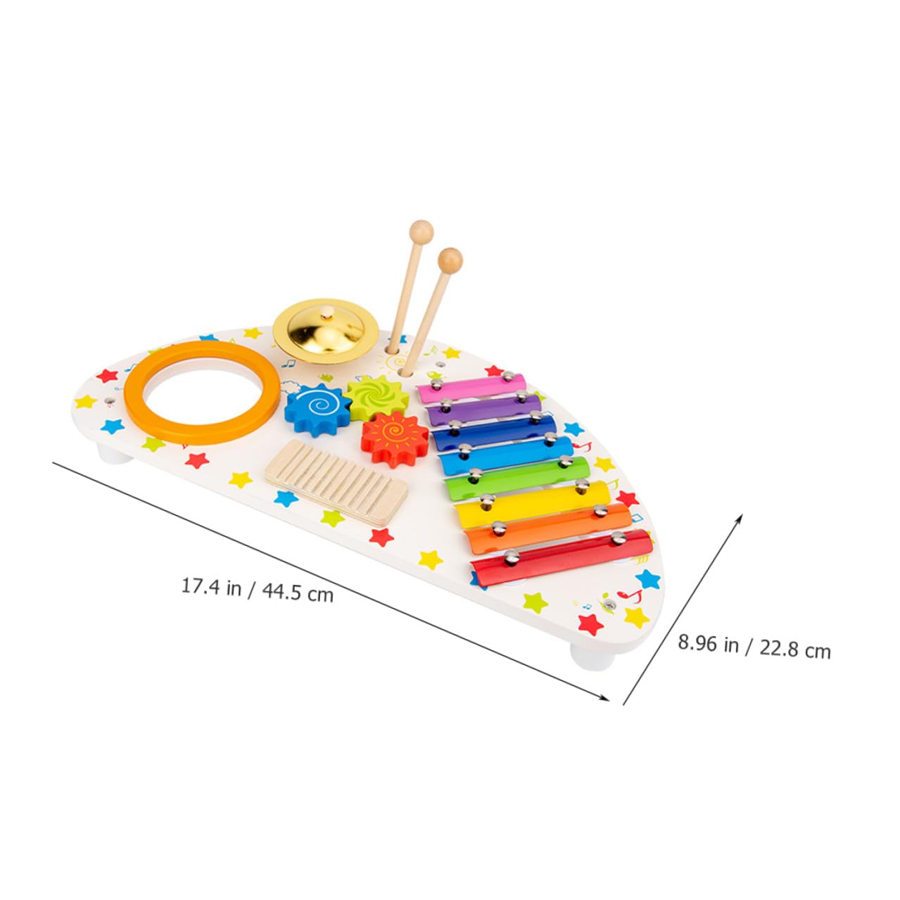 Set di Strumenti Musicali in Legno per Ragazzo Ragazza Xilofono e Percussioni per Divertimento e Apprendimento Musicale