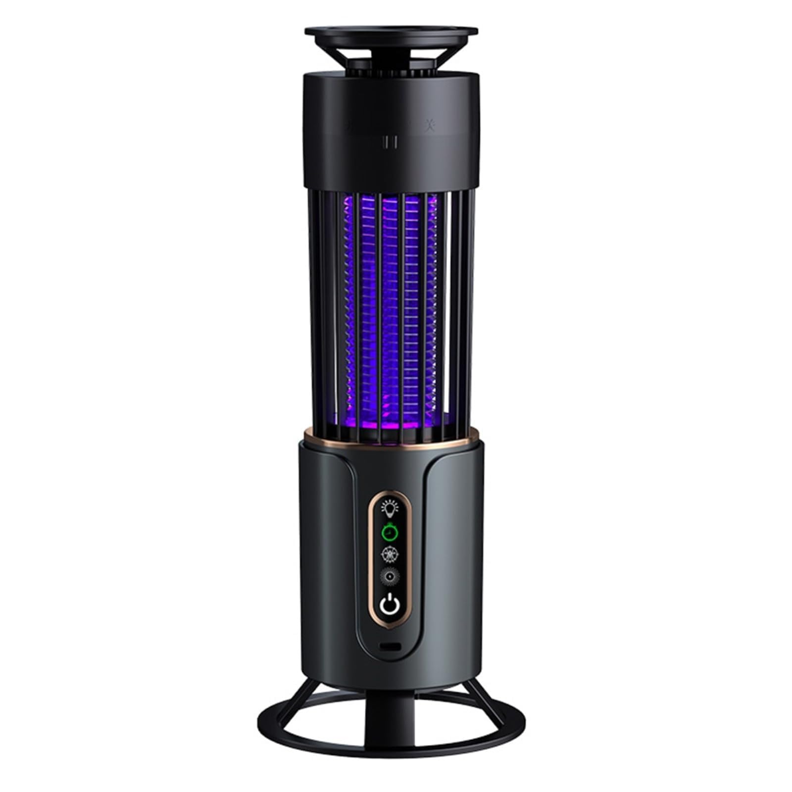Osmo BiteGuard Elektrische Mückenfalle Akku - CO2 UV Mückenlampe Drehbar (Grau)