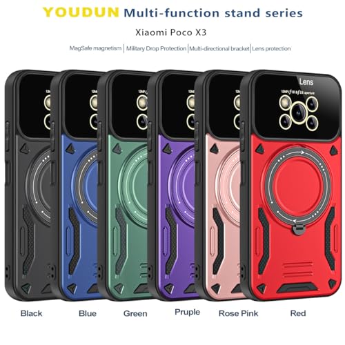 Coque magnétique compatible Xiaomi POCO X3 protection caoutchouc TPU PC - 2