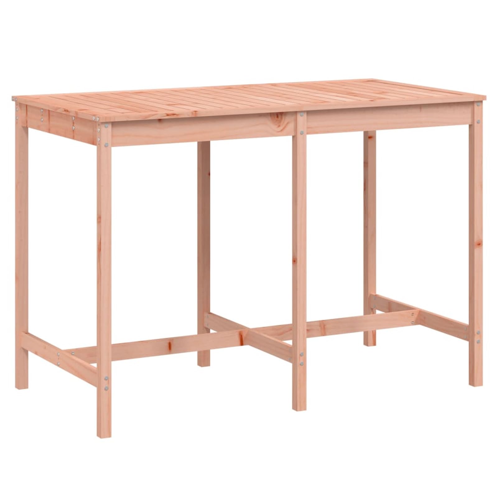 Homgoday Stół ogrodowy, drewniany stół tarasowy, balkon, stolik do kawy, meble ogrodowe, stół do jadalni, stół do herbaty, stół ogrodowy, 159,5 x 82,5 x 110 cm, lite drewno daglezja