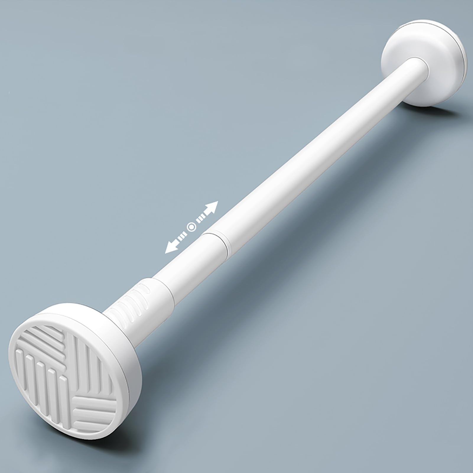 Dailify White Wardrobe Rail No Drilling Tension Rod For Closet, Detachable Wardrobe Extender Hanging Bar, Adjustable Clothing Hanger Telescopic Pole For Laundry Rv Hotel(,35-50 Cm (1.1-1.6 Ft))