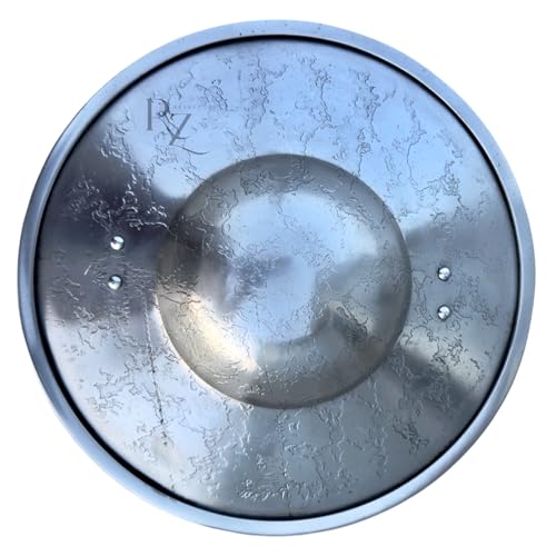Boucleur médiéval tardif en acier forgé main 30 cm pour reconstitution historique et HEMA