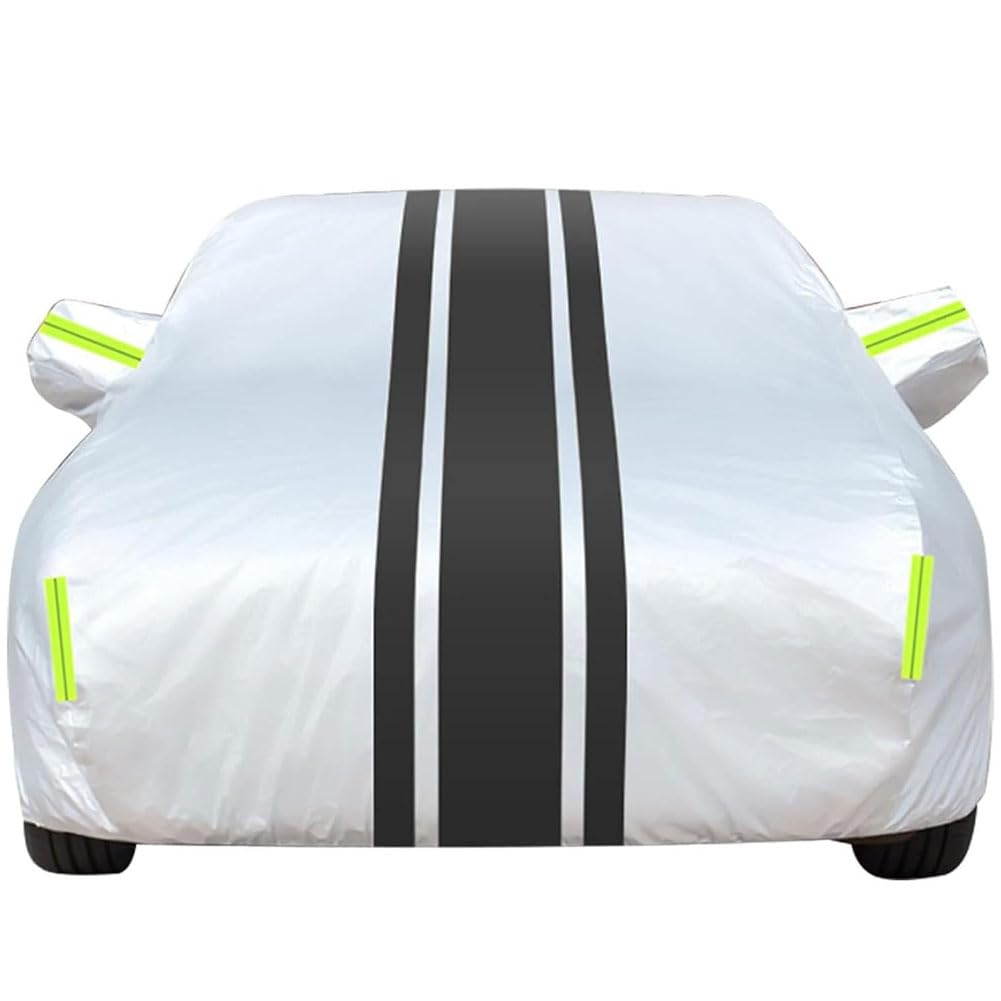 Telo Copriauto Impermeabile per KIA Picanto 2016-2023, Copertura Auto Completo Esterno Anti Polvere Neve Sole, Coprigarage Copri Auto Anti-UV,B/Silver/Black