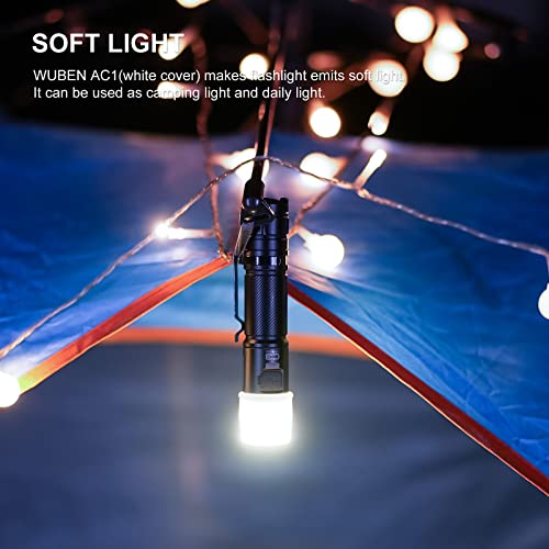 Image of WUBEN AC1 3 Colors Flashlight Diffuser Durable Compatible with 24.5-26mm Diameter Lamp Caps for C3 L50 L50S TO40R TO46R Flashlight