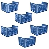 Really Good Stuff Deluxe Privacy Shields Large Set of 6 - Blue Corrugated Plastic | Privacy Shields for Student Desks