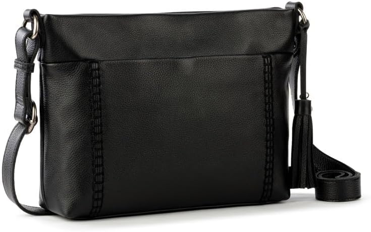 The Sak Melrose Gen Crossbody in Leather, Adjustable Crossbody Strap, Black - Image 3