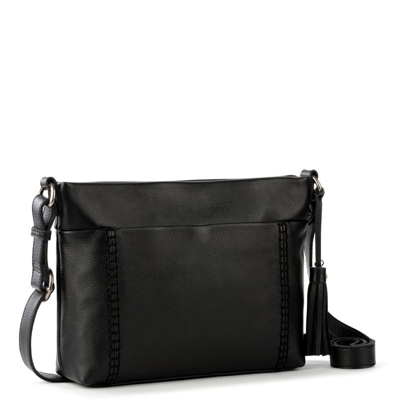 The Sak Melrose Gen Crossbody in Leather, Adjustable Crossbody Strap, Black3