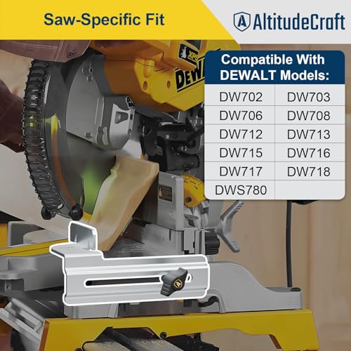 Image of 2-in-1 Crown Molding Jig & Miter Saw Protractor Set - Eliminates Math & Guarantees Stability for Precise Trim Cuts Fits DEWALT DWS780 DW718 DW716 & Other DEWALT Models
