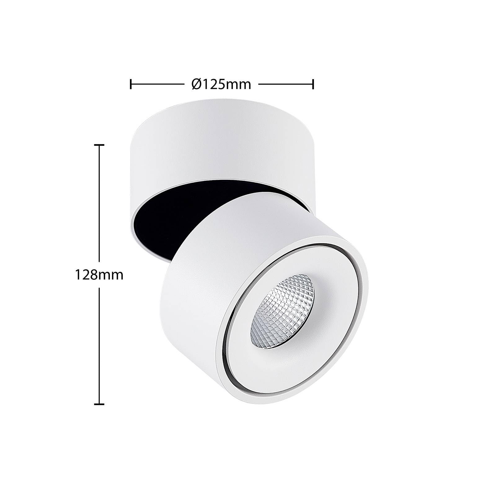 Arcchio LED Deckenlampe Rotari (Modern) in Weiß aus Aluminium (1 flammig,) - Deckenleuchte Wandleuchte Strahler Spot Lampe Flurleuchte