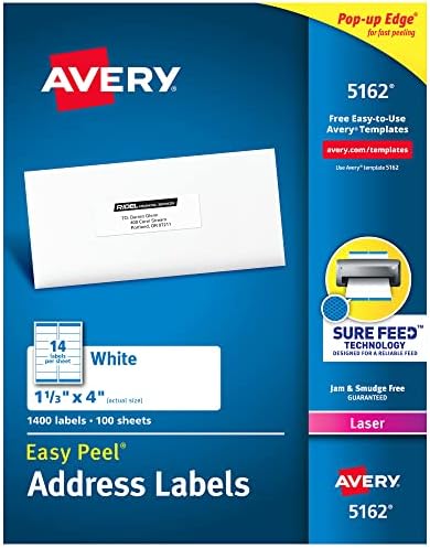 Amazon.com : Avery Mailing Address Labels, Laser Printers ...