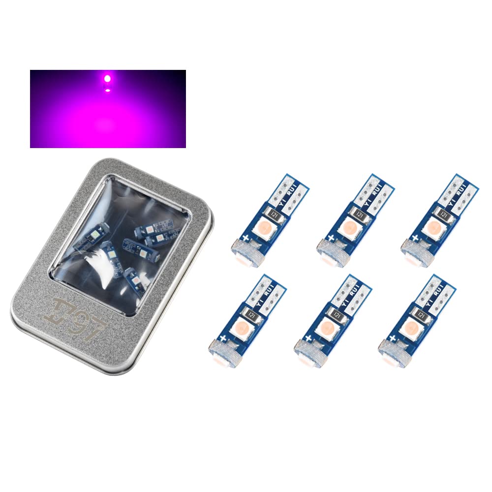 Amazon | 1797 T5 LED パープル ピンクの紫色 メーター球 エアコン球