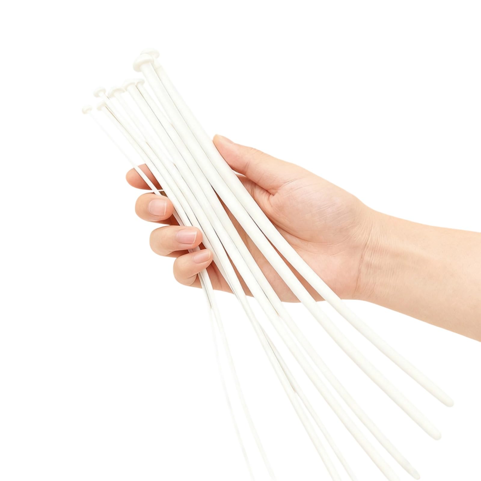 8-Piece Set of Men's Extra-Long Urinal Probes in 8 Sizes-USRM80 (White)