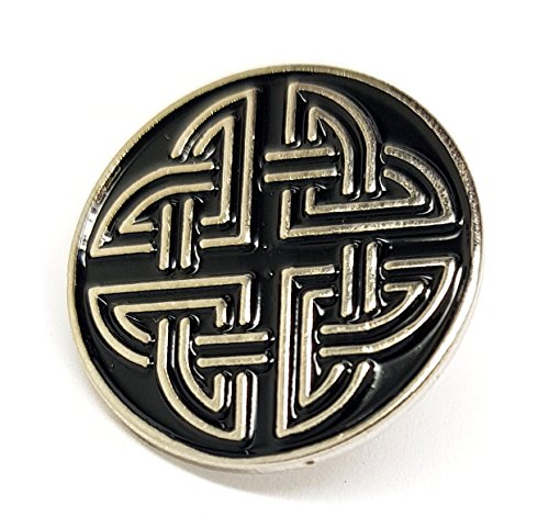 Pin de metal coleccionable con diseño de nudo celta