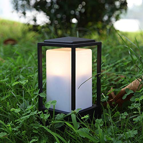 Lanterne pilier décorative extérieure moderne pour allée de jardin et cour - 3