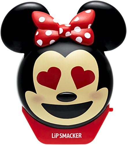 Lip Smacker - Disney Emoji Flip Balms Collection - Minnie Lip Balm For Kids - Strawberry Flavour - Sweet Gift For Your Friends - Single Pack