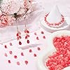SOFPLATE 200Pcs 7x9mm Hawaii Flower Bead Artificial Jasmine Flower Beads Bulk Pink Carved Synthetic Coral Shell Spring Floral Loose Spacers for Jewelry Making Necklace Bracelet Wedding Decor Adult #3